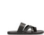 Kazar Zwarte leren slides in urban stijl voor mannen Black Heren - Thumbnail 1