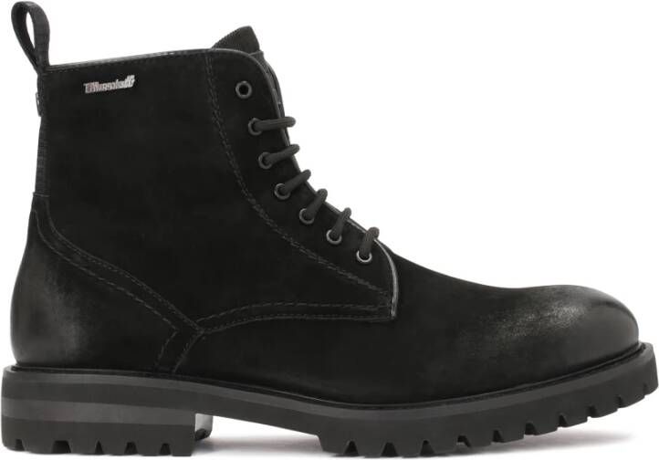 Kazar Zwarte Nubuck Enkellaarzen Black Heren