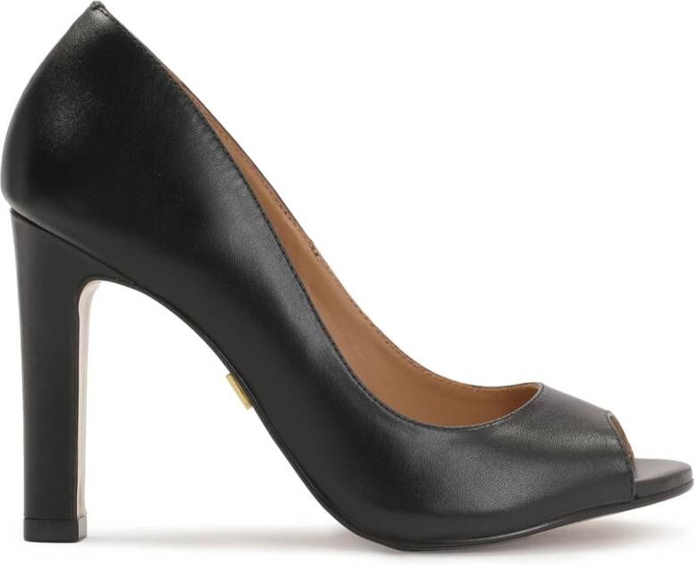 Kazar Zwarte peep toe pumps Black Dames