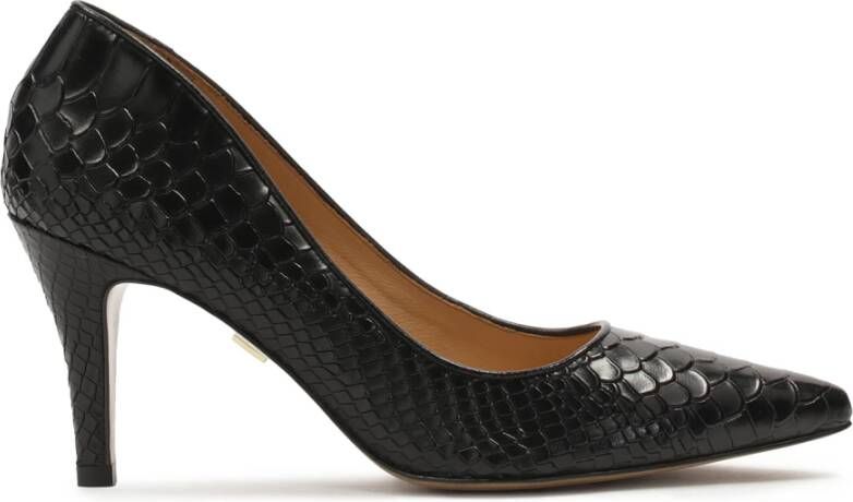 Kazar Zwarte reliëflederen pumps Black Dames