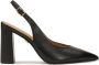 Kazar Zwarte slingback pumps met een brede hak Black Dames - Thumbnail 1