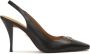 Kazar Zwarte slingback pumps met smalle vierkante neus Black Dames - Thumbnail 1