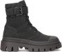 Kazar Zwarte stoffen sneakers Black Dames - Thumbnail 2