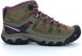 Keen Targhee III Mid Dames Wandelschoenen Weiss Boysenberry Bruin Leer - Thumbnail 2