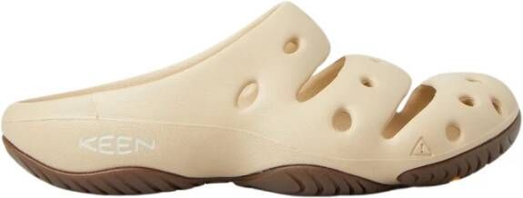 Keen Eva Rubber Mules White Dames