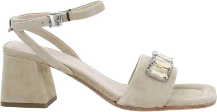 Kennel & Schmenger Beige High Heel Sandalen voor Vrouwen Beige Dames