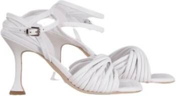 Kennel & Schmenger Hoge hak leren sandalen White Dames