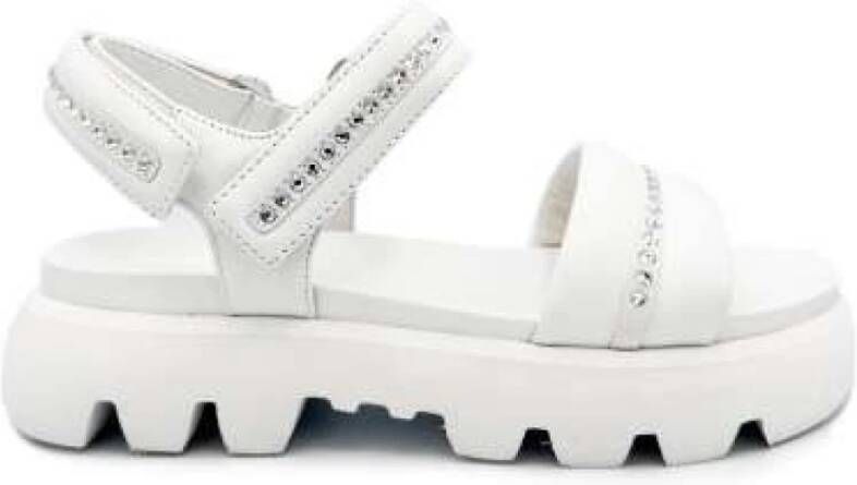 Kennel & Schmenger Hoogwaardige leren platte sandalen White Dames