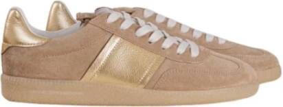 Kennel & Schmenger Retro Sneaker met Gouden Panelen Brown Dames