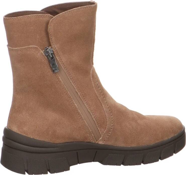 Kennel & Schmenger Sneaker Boot Stijlvolle Enkellaars Beige Dames