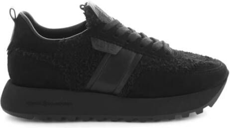 Kennel & Schmenger Sportieve Zwarte Leren Sneakers Black Dames