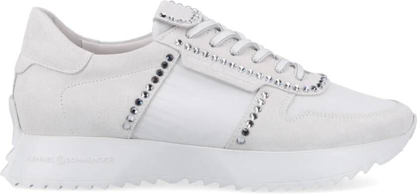 Kennel & Schmenger Stijlvolle Budapester Sneakers voor Vrouwen White Dames