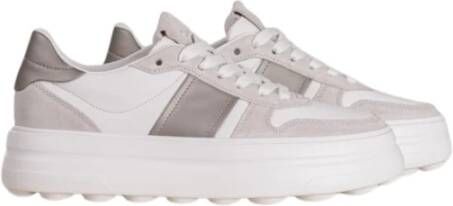 Kennel & Schmenger Witte en Grijze Sneaker met Hoge Rubberen Zool Gray Dames