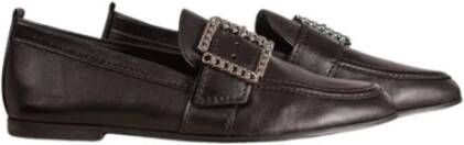 Kennel & Schmenger Zwart Zilver Loafer met Gesp Detail Black Dames