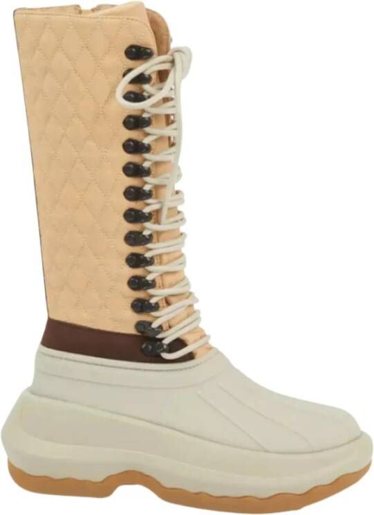 Kenzo Beige veterschoenen met logo Beige Dames