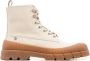 Kenzo Beige Vetersluiting Zijrits Rubberen Zool Beige Heren - Thumbnail 1