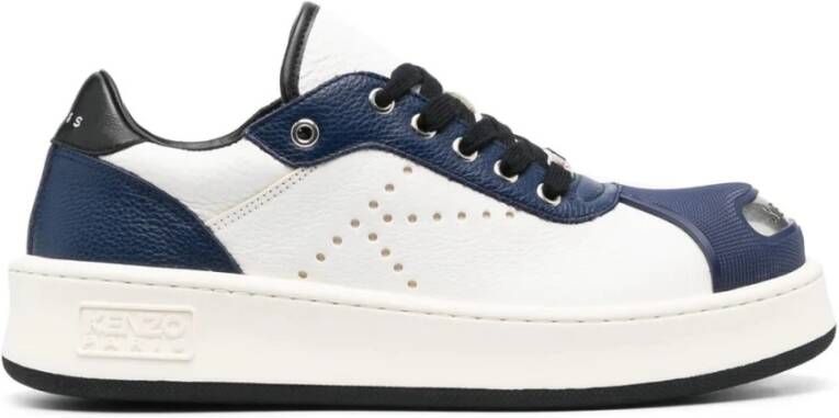 Kenzo Blauwe Casual Sneakers met Hoops Blue Heren