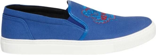 Kenzo Blauwe Skate Slip-On Sneakers Blue Heren