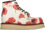 Kenzo Bloemenprint Leren Enkellaarzen White Heren - Thumbnail 1