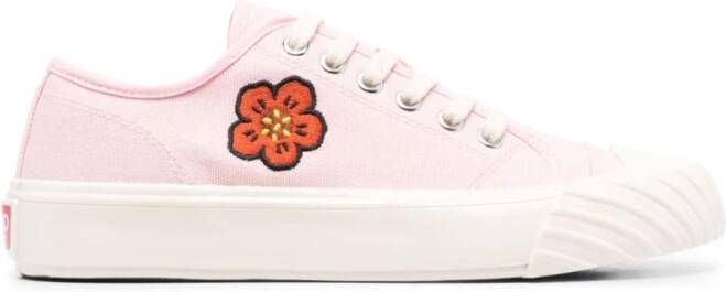 Kenzo Boke Flower Canvas Sneakers Roze Dames Schoenen