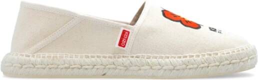 Kenzo Espadrilles met logo Beige Dames