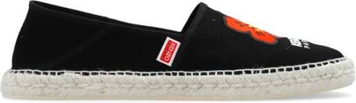 Kenzo Zwarte platte schoenen Heren Espadrilles Black Heren