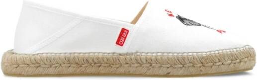 Kenzo Espadrilles met logo White Dames