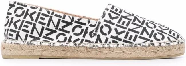 Kenzo Gestreepte Espadrilles White Dames