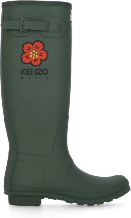 Kenzo Groene Wellington regenlaarzen voor vrouwen Green Dames