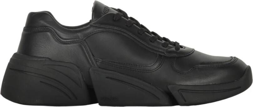 Kenzo Lage leren sneakers Black Heren