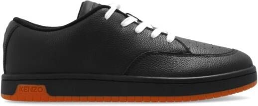 Kenzo Leren sneakers Black Heren