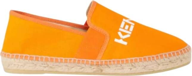 Kenzo Oranje Espadrilles met Logo Orange Dames