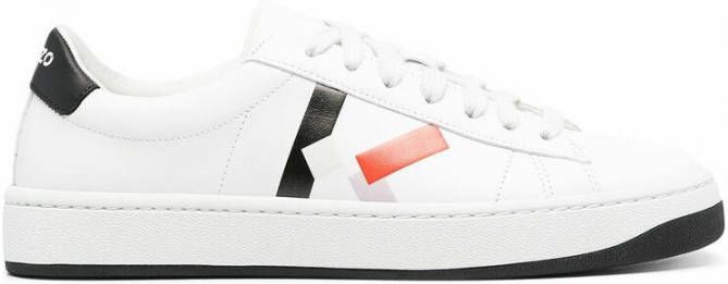 Kenzo Kourt K Logo Low-Top Sneakers White Dames