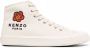 Kenzo Hoge sneakers voor dames in crèmekleurig canvas met Boke Flower-patroon Beige Dames - Thumbnail 1