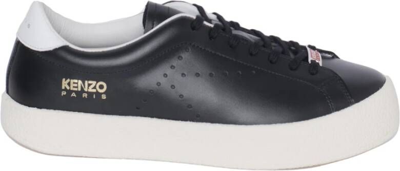 Kenzo Leren Sneakers met Geperforeerd Detail Black Heren - Foto 1