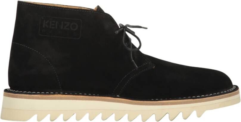 Kenzo Suede Desert Boots Black Heren