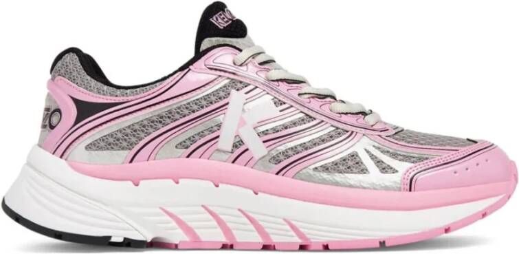 Kenzo Low-Top Sneakers Pace Tech Runner Logo Sneakers in poeder roze