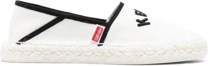 Kenzo Witte Slip-On Espadrilles White Dames