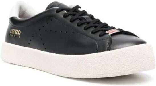 Kenzo Leren sneakers met blokdesign voor heren Black Heren