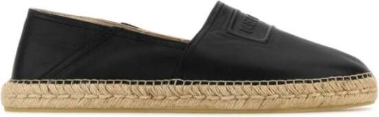 Kenzo Zwarte leren espadrilles Black Heren