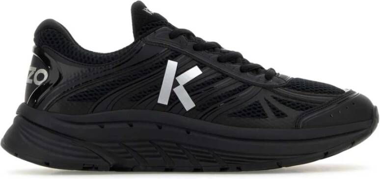 Kenzo Zwarte Polyester Pace Sneakers Black Heren