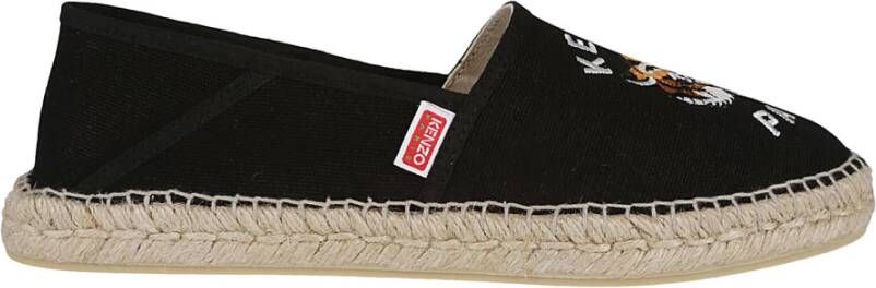 Kenzo Zwarte Slip-On Espadrilles Black Heren