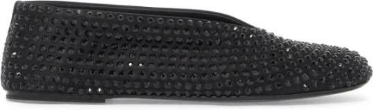 Khaite Kristalversierde Zijden Ballet Flats Black Dames