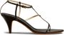 Khaite Zwarte Leren Multi-Way Sandalen Black Dames - Thumbnail 1