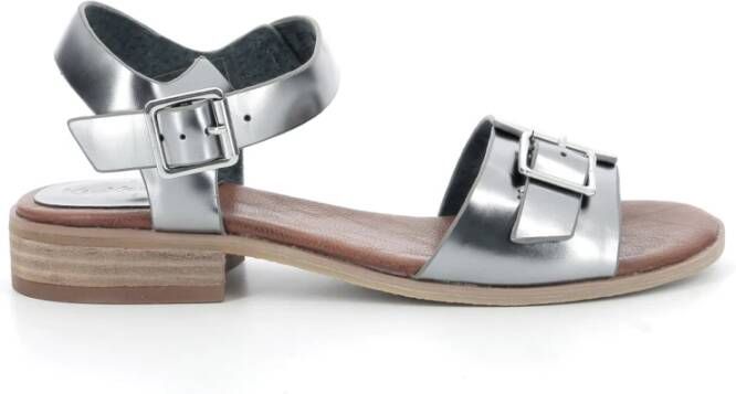 Kickers Comfort Leren Sandalen Gray Dames