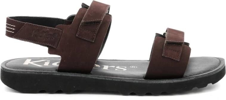 Kickers Comfort Sandalen Kick Neos Brown Heren