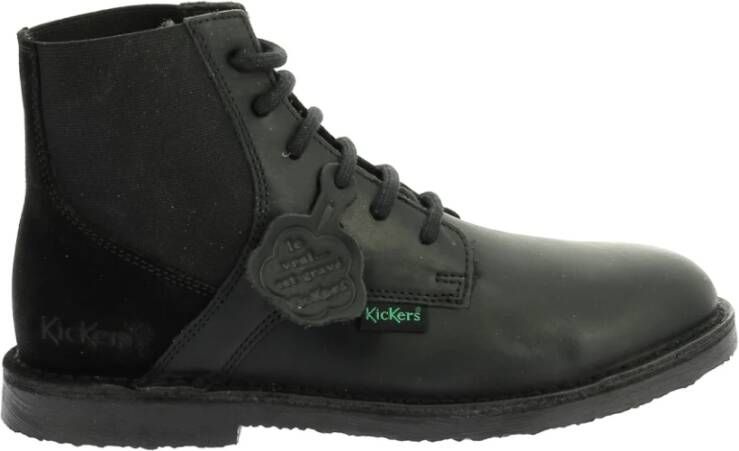 Kickers Comfortabele Leren Laarzen Kick Liti Black Dames