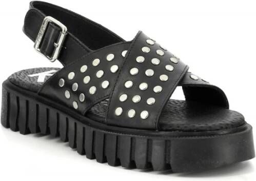 Kickers Kick Fact Flat Sandals Zwart Dames