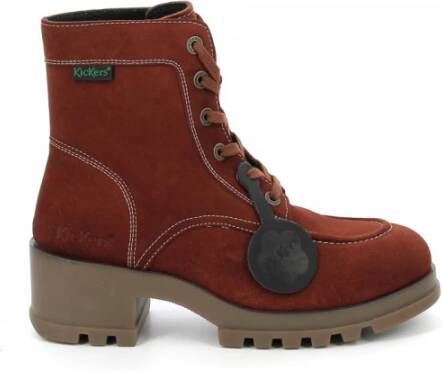 Kickers Kick Hello Lace-up Boots Oranje Dames