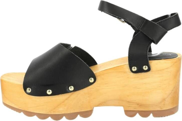 Kickers Kick Wedges Wise Black Dames